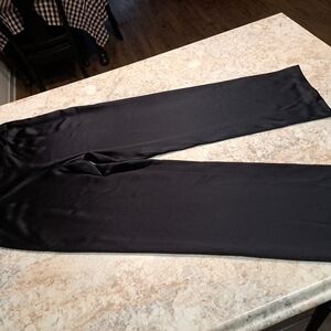 Kay Unger Silk Wide Leg Pants Size 12 Sateen Look And Feel EUC